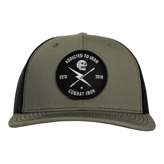 Addicted To Iron Patch Snapback Hat - One Revolver Surfboards