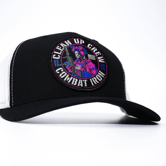 Clean Up Crew Miami Patch Mid-Profile Mesh Snapback Hat - One Revolver Surfboards