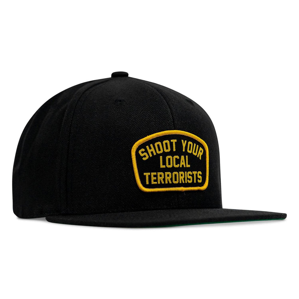 Shoot Your Local Terrorists Flat Bill SnapBack Hat - One Revolver Surfboards