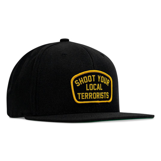 Shoot Your Local Terrorists Flat Bill SnapBack Hat - One Revolver Surfboards