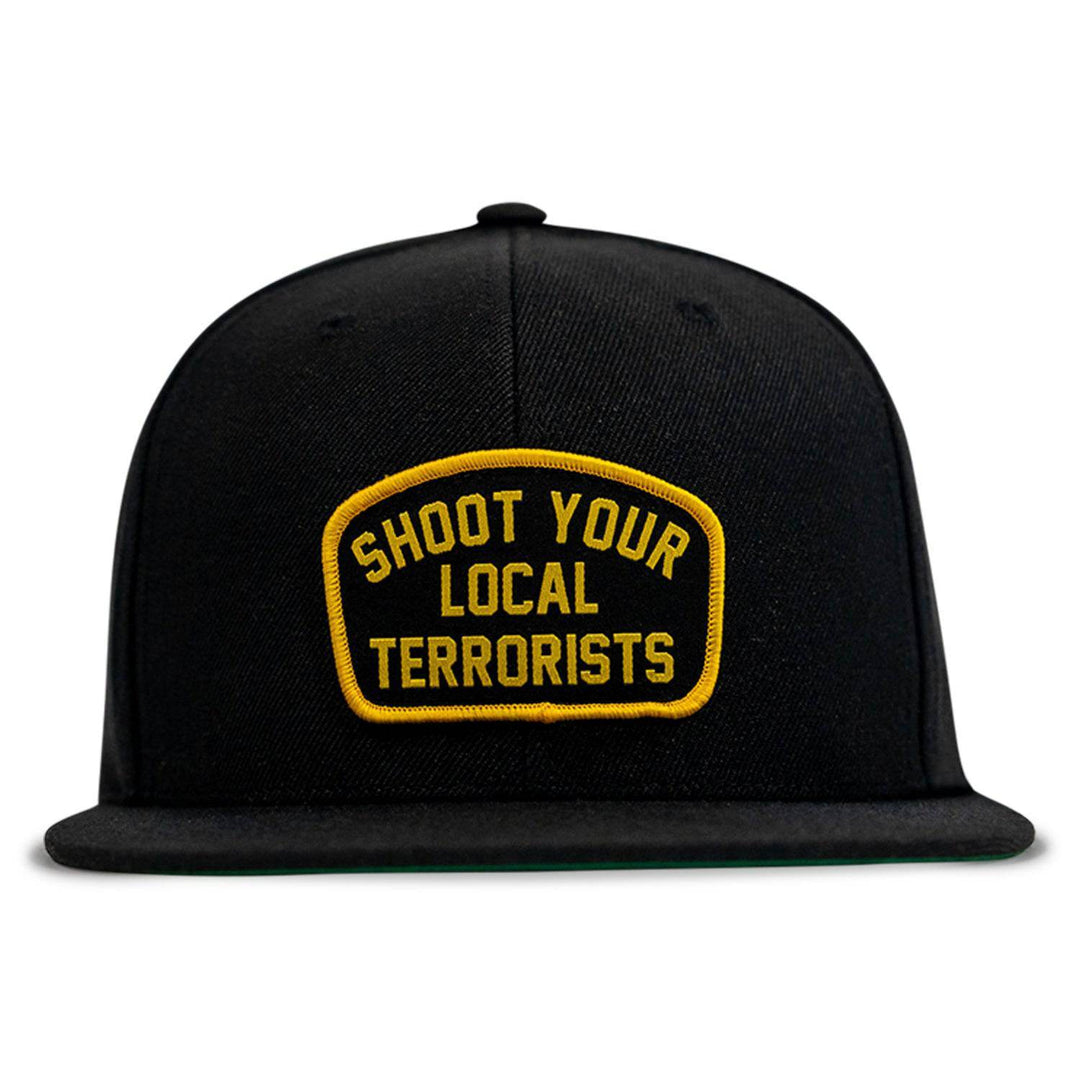 Shoot Your Local Terrorists Flat Bill SnapBack Hat - One Revolver Surfboards
