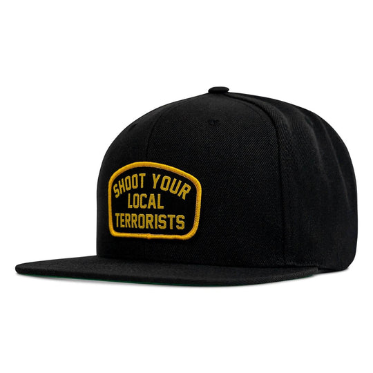 Shoot Your Local Terrorists Flat Bill SnapBack Hat - One Revolver Surfboards