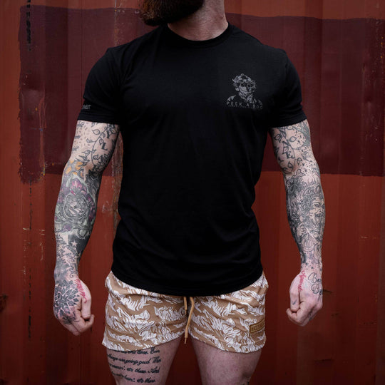 PEEK A BOO OPERATOR SKULL Men's T-Shirt - One Revolver Surfboards