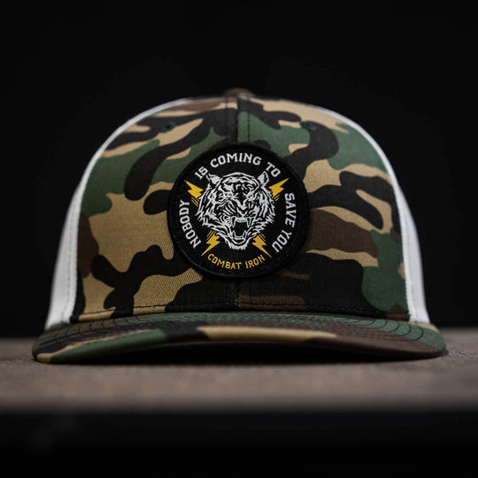 Nobody Is Coming To Save You Patch Snapback Hat - One Revolver Surfboards