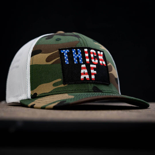 Thick AF USA Edition Patch Mid-Profile Mesh Snapback - One Revolver Surfboards