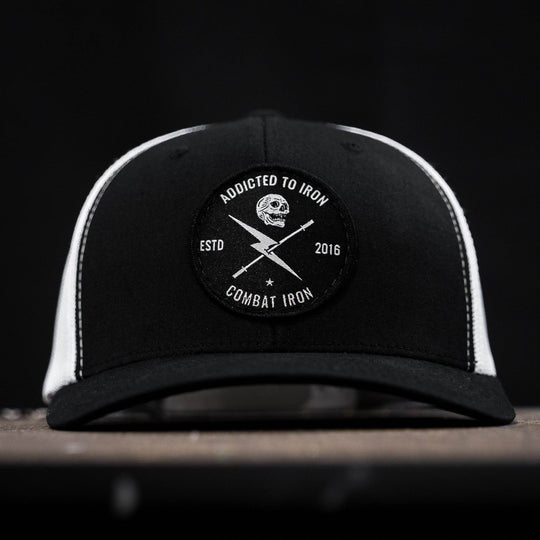 Addicted To Iron Patch Snapback Hat - One Revolver Surfboards