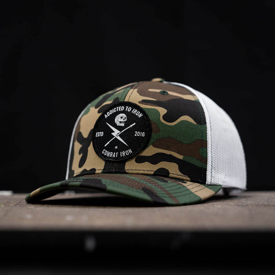 Addicted To Iron Patch Snapback Hat - One Revolver Surfboards