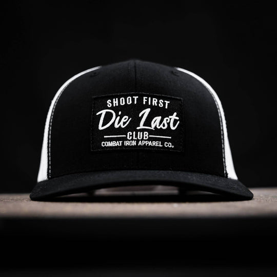 Shoot First. Die Last. Club Patch Snapback - One Revolver Surfboards