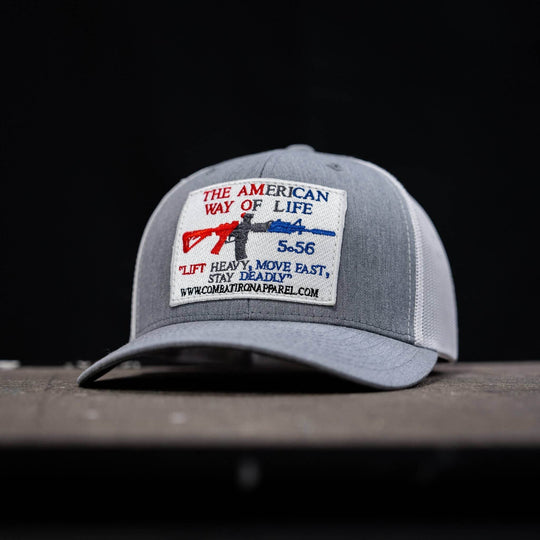 American Way Of Life White Patch Snapback Hat - One Revolver Surfboards