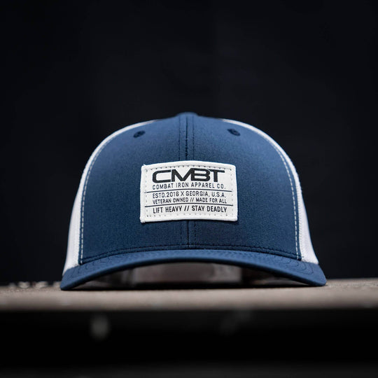 Branded CMBT White Labeled Snapback Hat - One Revolver Surfboards