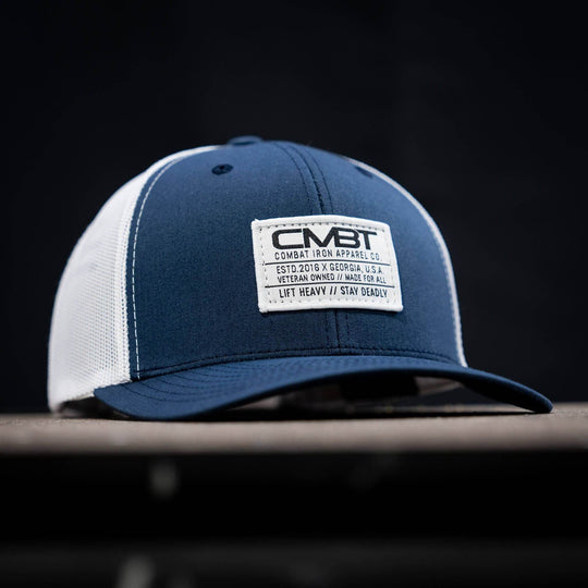 Branded CMBT White Labeled Snapback Hat - One Revolver Surfboards