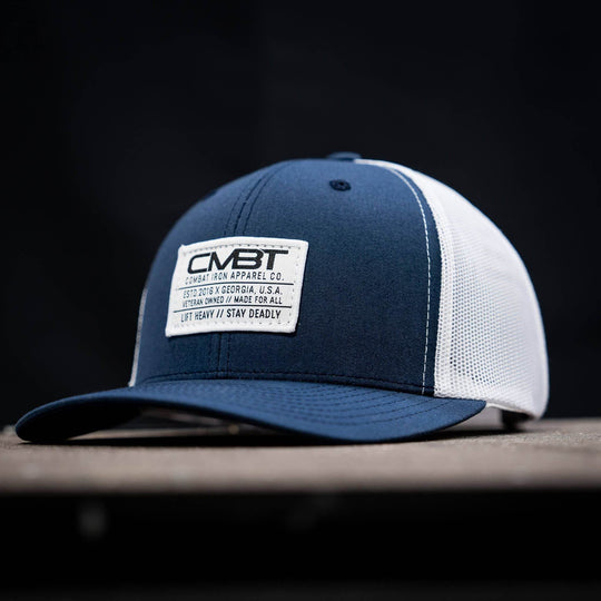 Branded CMBT White Labeled Snapback Hat - One Revolver Surfboards