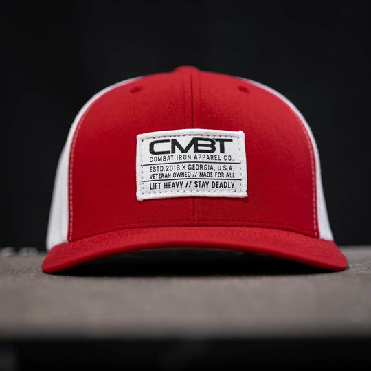 Branded CMBT White Labeled Snapback Hat - One Revolver Surfboards