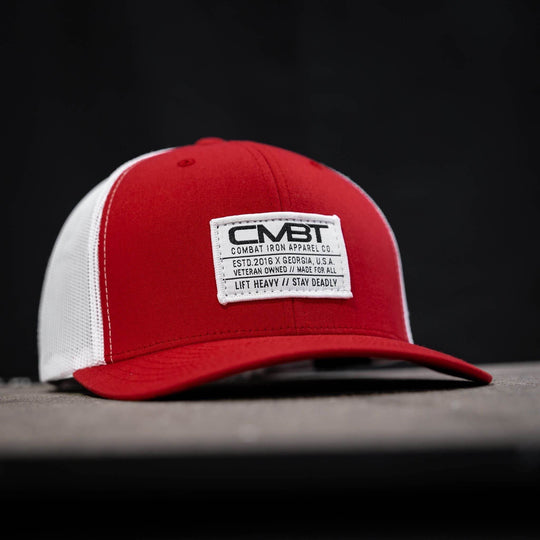Branded CMBT White Labeled Snapback Hat - One Revolver Surfboards