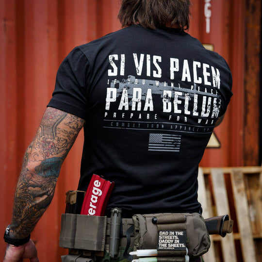 If You Want Peace Prepare For War. | SI VIS PACEM PARA BELLUM Men's T-Shirt - One Revolver Surfboards