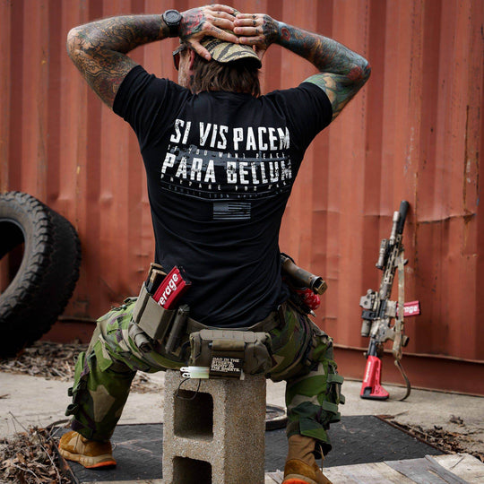 If You Want Peace Prepare For War. | SI VIS PACEM PARA BELLUM Men's T-Shirt - One Revolver Surfboards