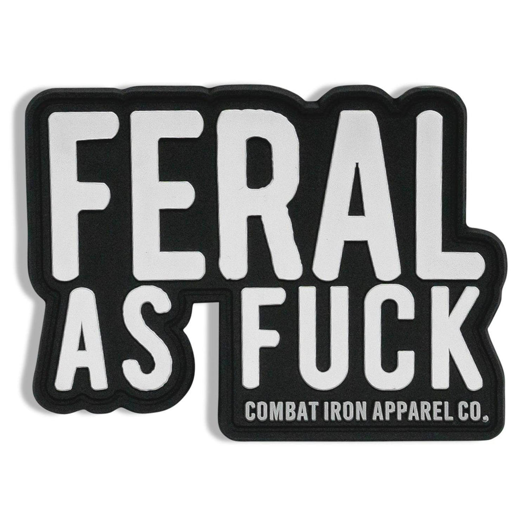 Feral As Fuck Die Cut PVC Patch - One Revolver Surfboards
