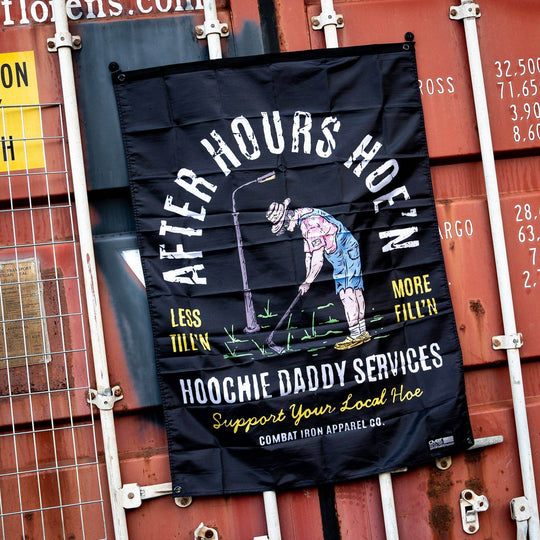 After Hours Hoe'n Hoochie Daddy Services Wall Flag - One Revolver Surfboards