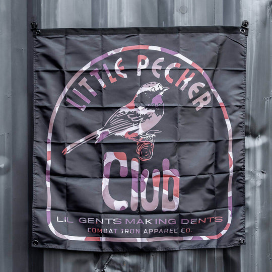 Little Pecker Club 3' X 3' Wall Flag - One Revolver Surfboards