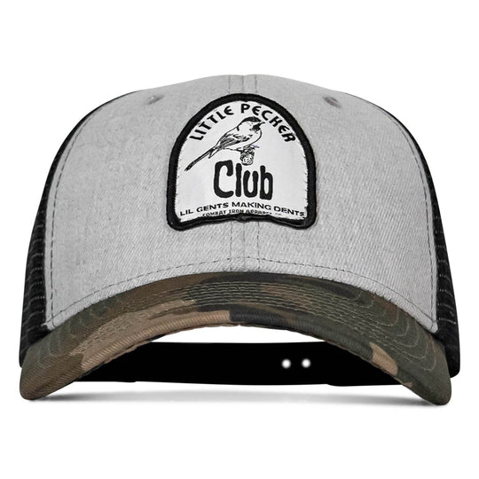 Little Pecker Club B/W Patch Snapback Hat - One Revolver Surfboards