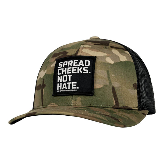 SPREAD CHEEKS. NOT HATE. Patch Snapback HAT - One Revolver Surfboards