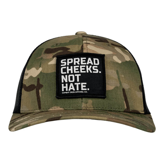 SPREAD CHEEKS. NOT HATE. Patch Snapback HAT - One Revolver Surfboards