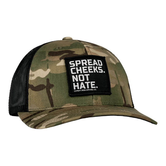SPREAD CHEEKS. NOT HATE. Patch Snapback HAT - One Revolver Surfboards
