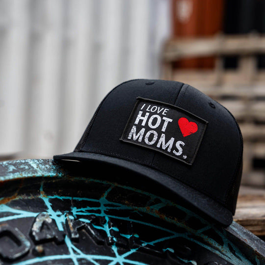 I Love Hot Mom's Patch Snapback Hat - One Revolver Surfboards