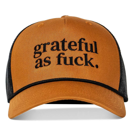 Grateful As Fuck Rope Snapback Hat - One Revolver Surfboards