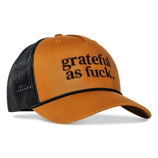 Grateful As Fuck Rope Snapback Hat - One Revolver Surfboards