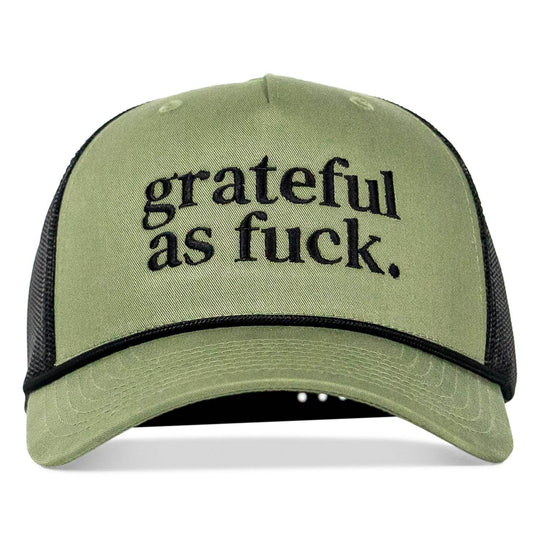Grateful As Fuck Rope Snapback Hat - One Revolver Surfboards