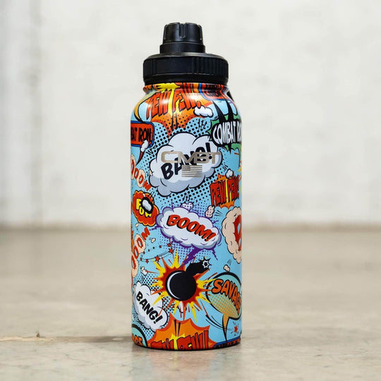 32oz Metal Hydration Bottle V2 | 24hr Insulated + Drink Port - One Revolver Surfboards
