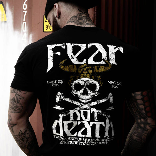 FEAR NOT DEATH, VIKING WARRIOR MEN'S T-SHIRT - One Revolver Surfboards