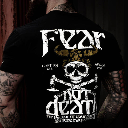 FEAR NOT DEATH, VIKING WARRIOR MEN'S T-SHIRT - One Revolver Surfboards