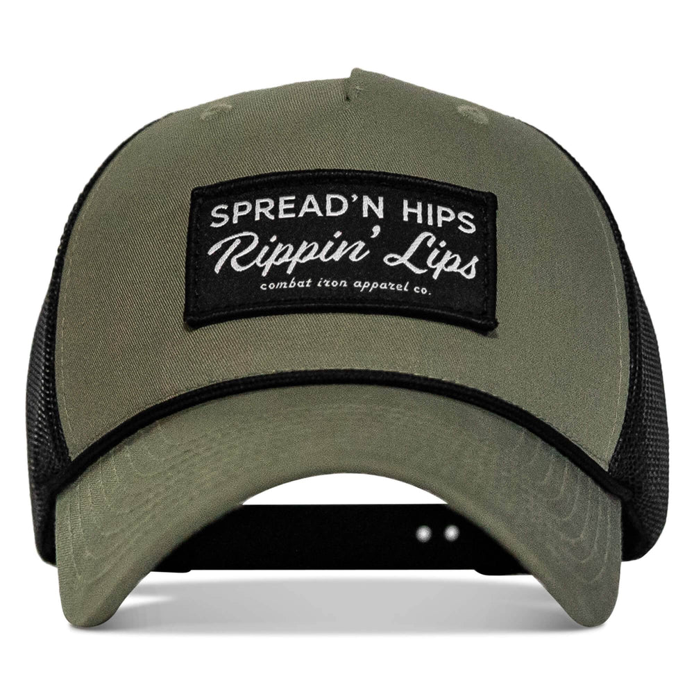 Spreadin' Hips Rippin' Lips Patch Rope Snapback - One Revolver Surfboards