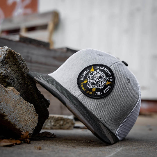 Nobody Is Coming To Save You Patch Snapback Hat - One Revolver Surfboards