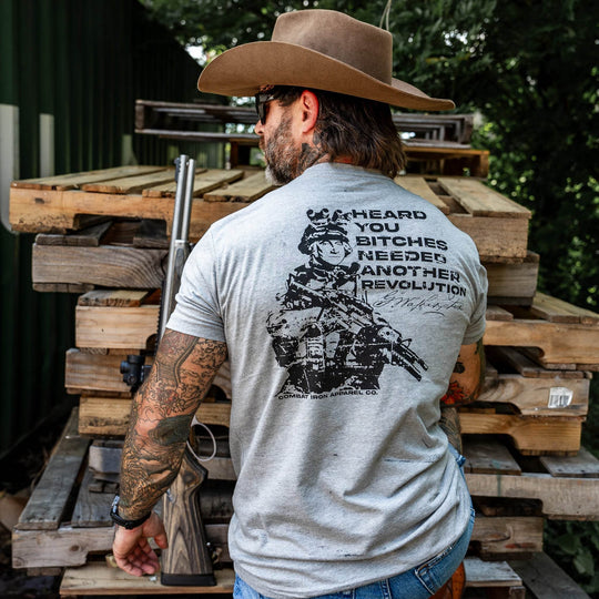 George Washington: Heard You B*tches Needed Another Revolution Men's T-Shirt - One Revolver Surfboards