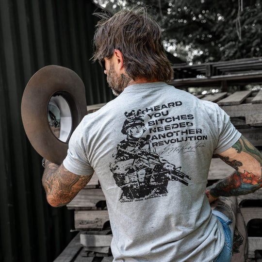 George Washington: Heard You B*tches Needed Another Revolution Men's T-Shirt - One Revolver Surfboards