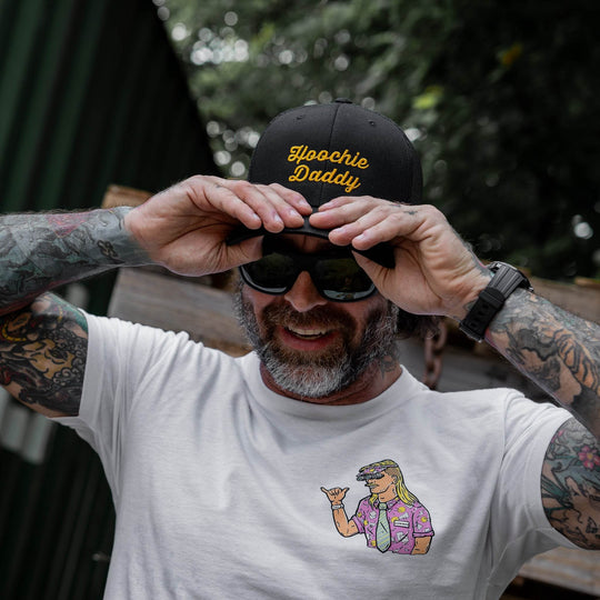 Hoochie Daddy Script Snapback Hat - One Revolver Surfboards