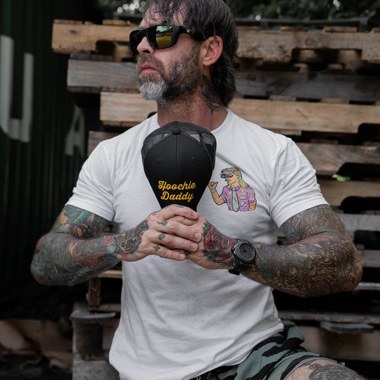 Hoochie Daddy Script Snapback Hat - One Revolver Surfboards