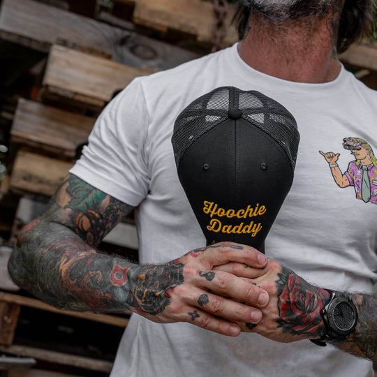 Hoochie Daddy Script Snapback Hat - One Revolver Surfboards
