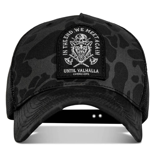 In The End, We Meet Again - Until Valhalla Patch Snapback Hat - One Revolver Surfboards