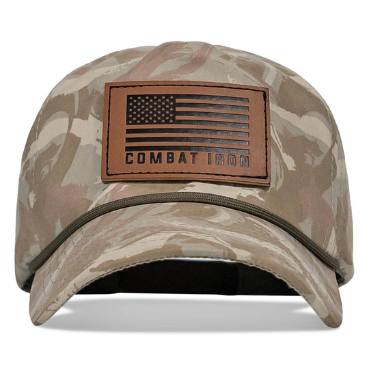 US Flag Leather Patch Crushable Snapback Hat - One Revolver Surfboards