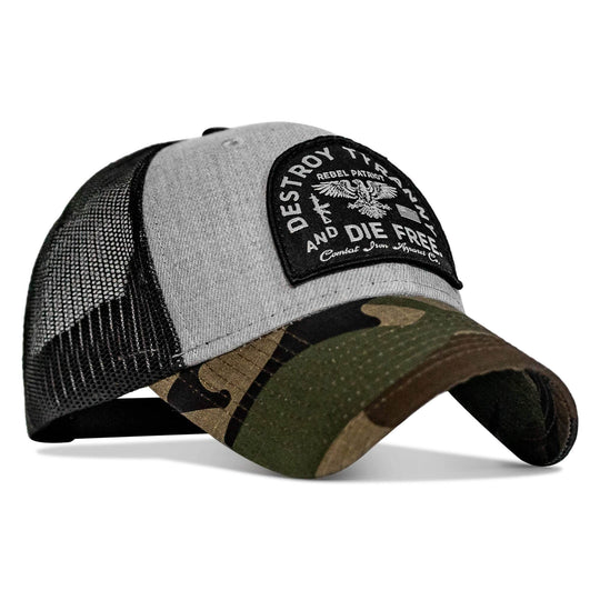 Destroy Tyranny and Die Free Patch Snapback - One Revolver Surfboards
