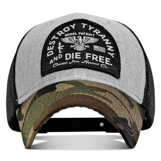 Destroy Tyranny and Die Free Patch Snapback - One Revolver Surfboards