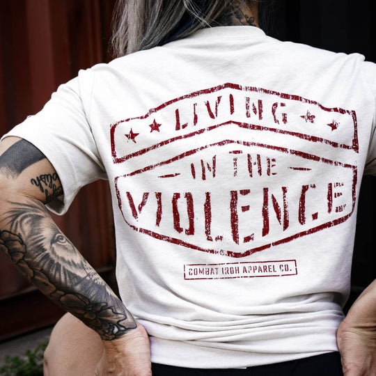 LIVING IN THE VIOLENCE MEN’S T-SHIRT - One Revolver Surfboards