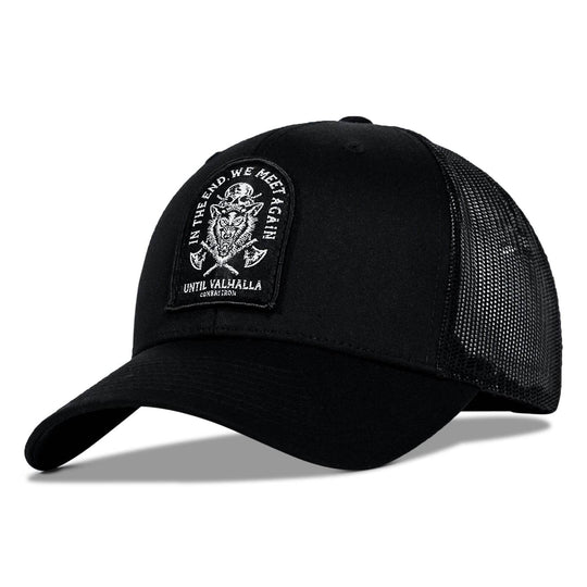 In The End, We Meet Again - Until Valhalla Patch Snapback Hat - One Revolver Surfboards