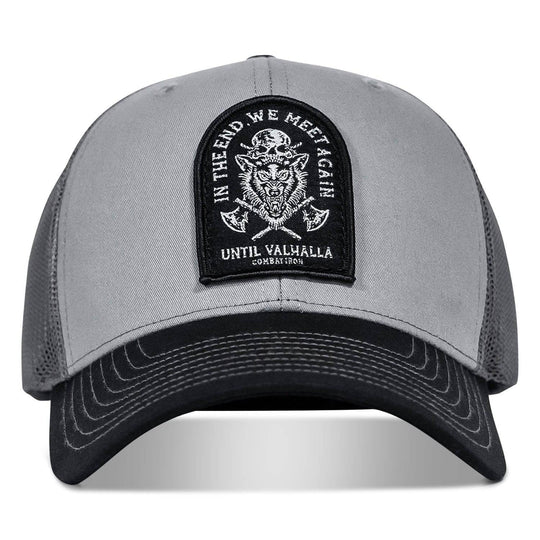 In The End, We Meet Again - Until Valhalla Patch Snapback Hat - One Revolver Surfboards