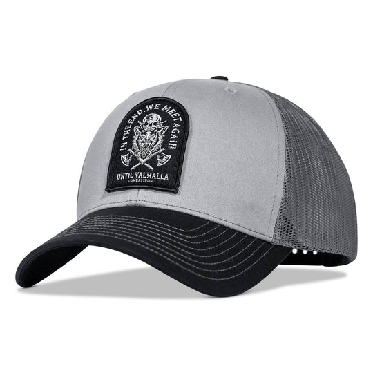 In The End, We Meet Again - Until Valhalla Patch Snapback Hat - One Revolver Surfboards