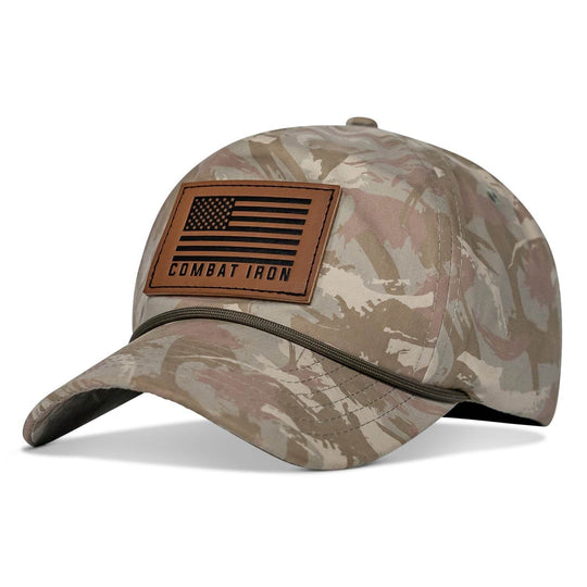 US Flag Leather Patch Crushable Snapback Hat - One Revolver Surfboards